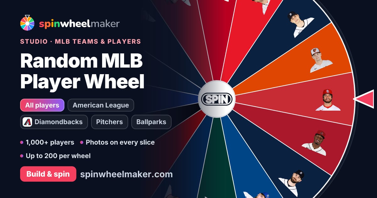 Random Mlb Player Generator Random MLB Player Wheel – SpinWheelMaker
