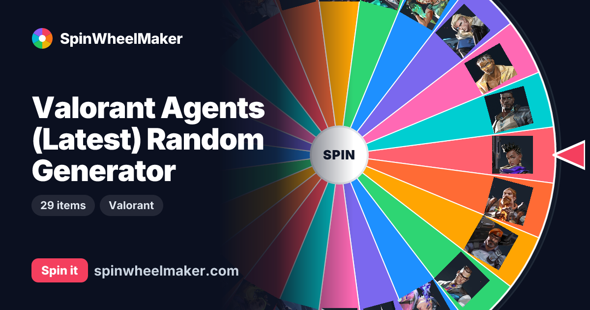 Valorant Agents (Latest) Random Generator – SpinWheelMaker