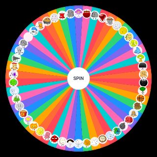 Spin the Wheel: bfdi s1 contestants (and failed debuters)