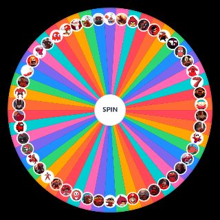 Random Red Characters Wheel