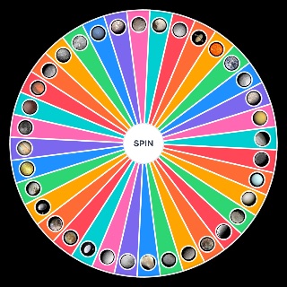 Random Celestial bodies of the solar system Wheel