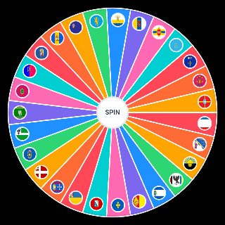 Random Flags of Ukrainian Regions Wheel