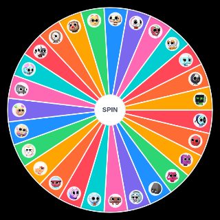 Random dandy's world toons (up to Blot) Wheel