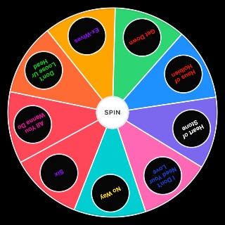 Random Six the musical Song Wheel