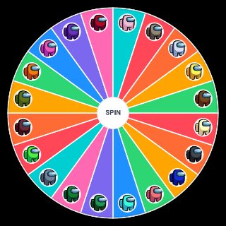 Spin the Wheel: Among Us Colours