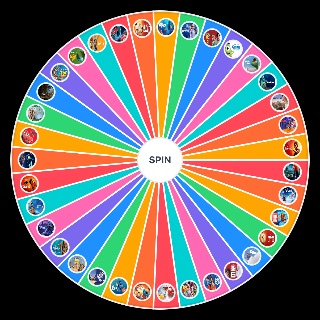 Disney Animation Studios/Pixar Movies Wheel