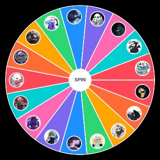 Sans AUs as Ink!Sans Wheel