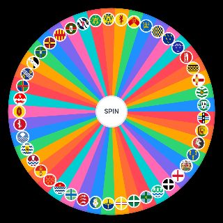 Random English County Flags Wheel