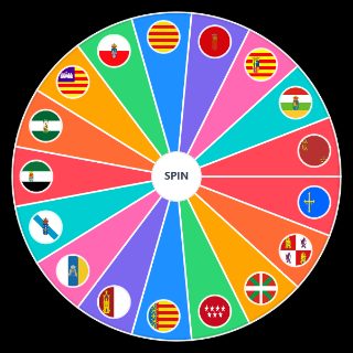 Random banderas de comunidades autónomas españolas Wheel