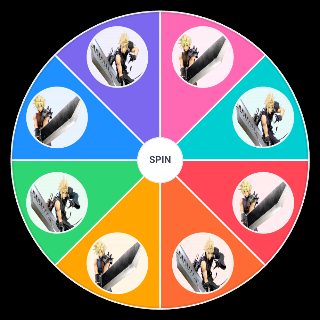 Spin the Wheel: SSBU Cloud alts/colors