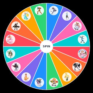 Random Super Smash Waifus Wheel
