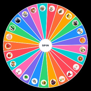 Random 3D Mario Items Wheel