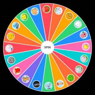 Random BFDI season 1 contestants Wheel