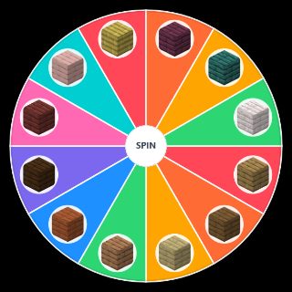 Spin the Wheel: Minecraft 1.21.4 All Planks