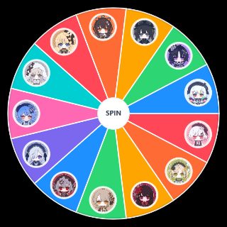 Spin the Wheel: manosaba characters