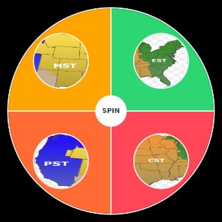 Usa time zones Random Picker