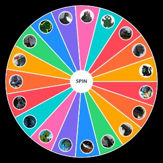 Random Godzilla Power Levels Wheel