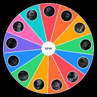 Random Until Dawn characters Wheel