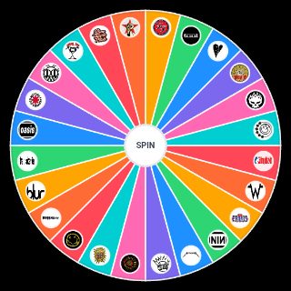 Random 90's Rock Bands Wheel