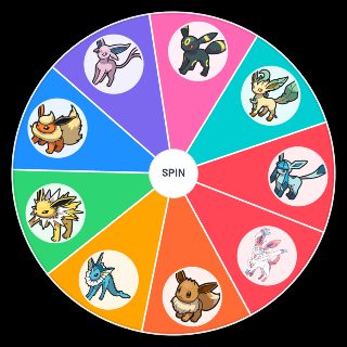 Random All Eeveelutions Wheel