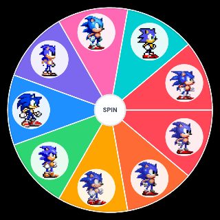 Random Sonic Sprites Wheel