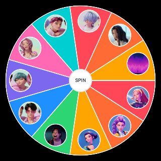 Random Kpop Demon Hunters Characters Wheel