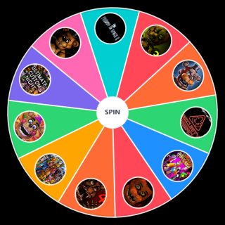 All FNAF games up to Security Breach Random Picker