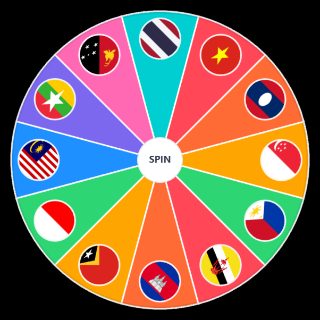 Random ASEAN flag Wheel