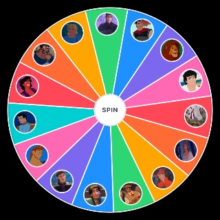 Disney Princes + Simba Random Picker