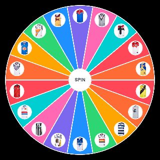 AFL Clash Guernseys Wheel