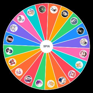 Anime girl hair colour Wheel