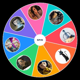 Random Coraline Characters Wheel