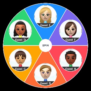 Random Guest Miis Wheel