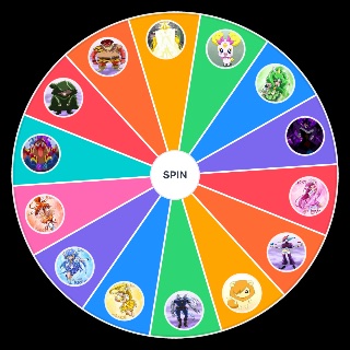 Random Glitter Force Character Wheel