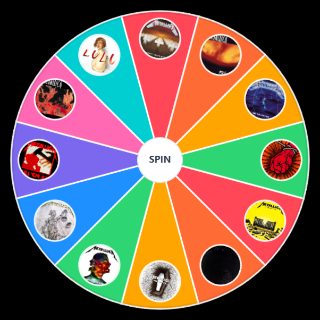 Random Metallica Studio Albums Wheel