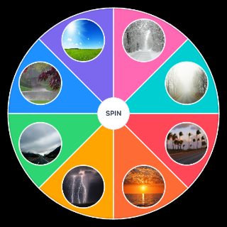 Random Weather Types Wheel