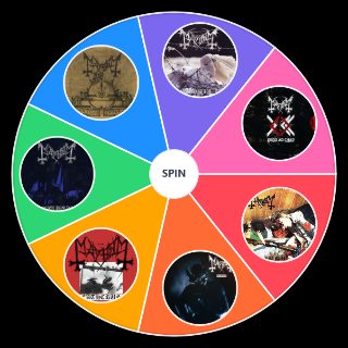 Random Mayhem Albums Wheel