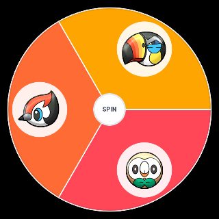 Gen 7 Pokemon (Icons) Wheel