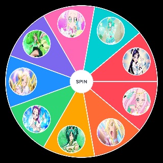 Green and white pretty cure Random Picker