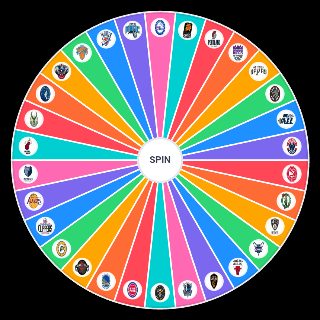 Random NBA Logos Wheel