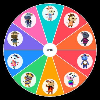 Spin the Wheel: Animal Crossing villagers: cow