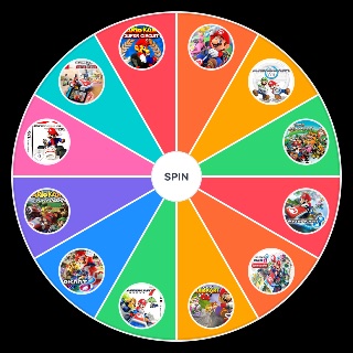 Random Mario Kart Games Wheel