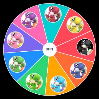Random yoshi colors Wheel