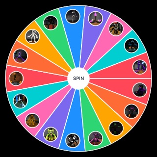Random Rainbow Friends Scary Friends Wheel