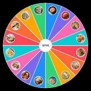 Mexican Food Wheel