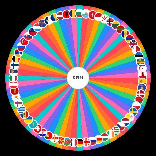 Random European flag Wheel