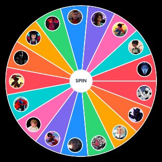 Spider Man Characters (Into/Across the Spiderverse) Wheel