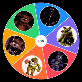 Spin the Wheel: Five Nights at Freddy's 1 Characters