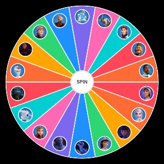 Spin the Wheel: Frozen Characters