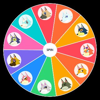 Random Animal Crossing Wolves Wheel